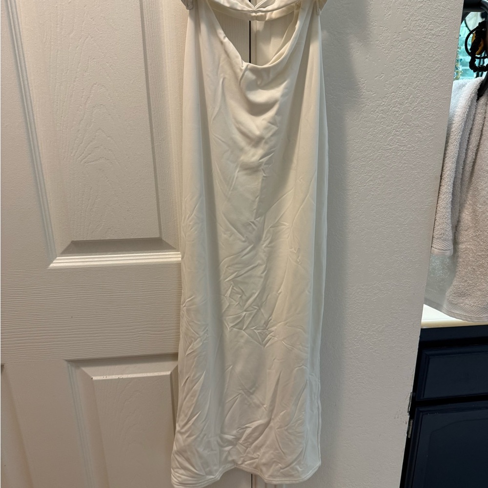 Meshki White XS Chloe Cut Out Maxi Dress - Picture 4 of 8